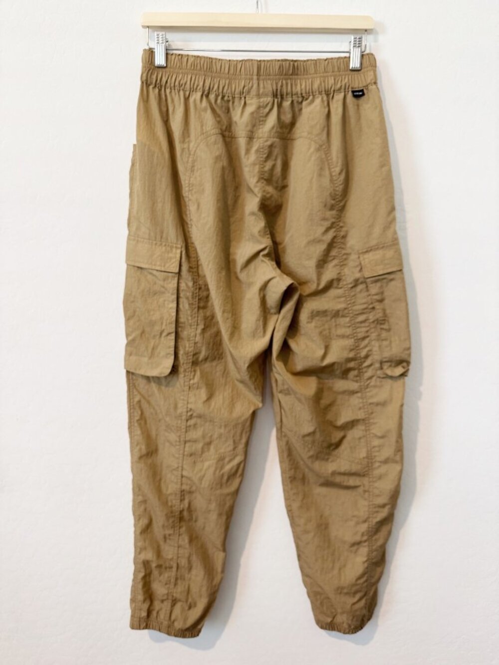 prAnA Crossback Jogger Size Medium Tan High Rise Elastic Cargo Gorpcore Indie - Picture 12 of 13